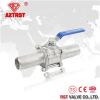 3PC Extended Welding/Union Welding Stainless Steel Floating WCB/304/316/316L Ball Valve PN63