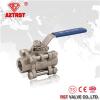 3 PC DIN Standard Stainless Steel 1/2&quot; - 2&quot; Ball Valve Full Port PN63 M3 Type