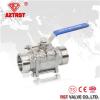 3PC Stainless Steel Full Port Floating Clamp Ends Ball Valve 1000WOG