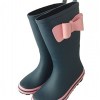 Girls Rubber Rain Boots With Bowknot