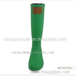 Long Rubber Rain Boots Women With Zipper