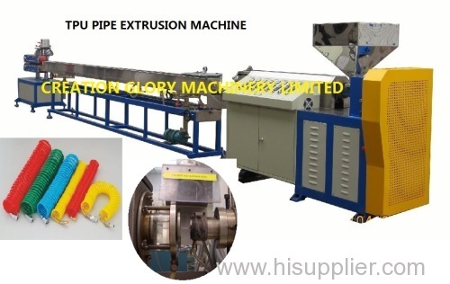 Fully automatic TPU pipe extrusion production line