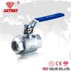 Two Piece High Pressure 2000WOG Stainless Steel Floating Ball Valve