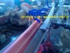 High capacity plastic reinforced hose extruding machine