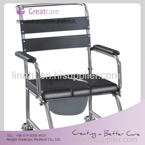 New style manufacturer commode wheelchair for disabled people in rehabilitation therapy supplies with CE/ISO