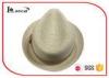 Panama 100% Paper Wide Brimmed Straw Hat Natural Color With Light Brown Band