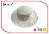 100% Linen Cream Color Sunscreen 60cm Cool Bucket Hats For Men