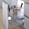 Multi-function-Kitchen Drawer Basket with Knife Shelf