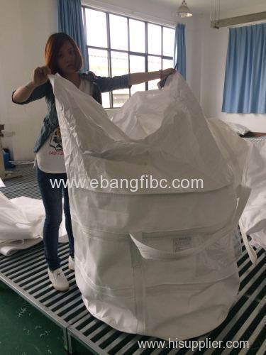 Top skirt big bag for packing metal founding