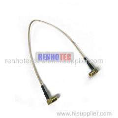 90 degree female QMA to QMA connector cable
