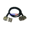 male bnc to bnc black cable connector 90 degree