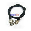 high fire resistance PV black coax cable with male bnc to bnc