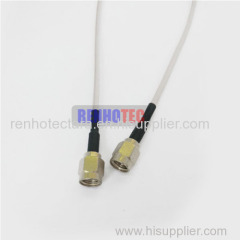3mm 5mm flexible semi-rigid cable with male sma connector
