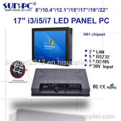 17 inch i3/i5/i7 industrial panel pc