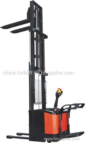 Full electric stacker can lift height to 3500mm 4500mm 5000 with adjustable forks