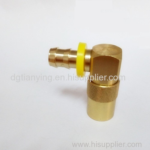 DME push to lock brass fittings