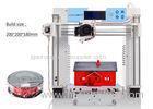 Desk Top Industrial 3D Printer Heated Bed White Single Extruder Metal Plate