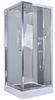 Square 900 X 900 Bathroom Shower Cabins White ABS Tray Chrome Profiles
