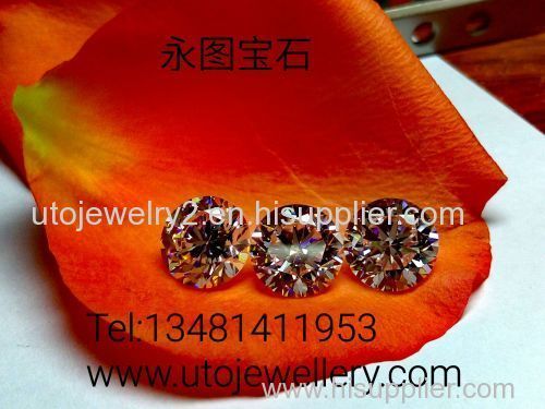 Top star cut 6.0mm cubic zirconia wholesales