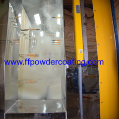 Auto powder coating line with auto sensor system