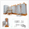 multi-cyclone powder coating booth