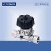 SS316L Direct Way Female Diaphragm Valve with Plastic Hand Wheel for phamacy hygienic process