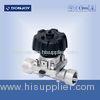 SS316L Direct Way Female Diaphragm Valve with Plastic Hand Wheel for phamacy hygienic process