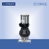 FDA / CE Sanitary Diaphragm Valve Direct Way Clamp with Positioner