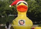Strong Waterproof Yellow Inflatable Duck Huge Led With Logo Printing