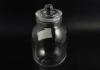 White Hermetic Glass Storage Jars Large Volume 1950Ml For Home