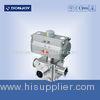 Sanitary Ball Valve Aluminum pneumatic actuator three-way non-retention L type and full port