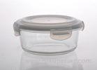 Eco Friendly Home Party Large Glass Salad Bowl With Lid Chrome Free