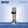 High purity butterfly valves sanitary pneumatic mixture proof with actuator positioner