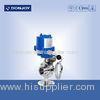 Stainless steel sanitary level butterfly valves of ball type with electic actuator