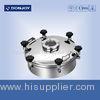 400mm Weled Pressure Food Tank Manhole Cover With Flange Sight Glass