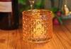 Recycled Decorative Glassware Candle Jar Shiny Liquid Luster Finish