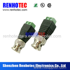 CCTV Accessories DC Power Terminal BNC Male Connector