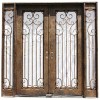 Wrought Iron Double Entry Doors