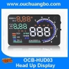 Ouchuangbo 5.5'' OBDII 2 Car HUD Interface Fuel BT Overspeed Warning Head Up Display