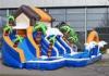 Kids Inflatable Bouncer Slide Air Jumping Backyard Inflatable Castle With Pool