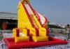 Waterproof Commercial Inflatable Bouncer Slide With Pool 18 OZ PVC Tarpaulin