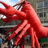 5m Red Inflatable Model PVC Inflatable Crawfish For Outdoor Advertising