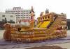 Durable PVC Tarpaulin Giant Pirate Ship Commercial Inflatable Slide For Rent