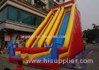 Red / Yellow / Blue 8.5m High Commercial Inflatable Slide For Adult And Kids