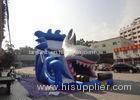 7.5m Commercial Inflatable Slide / Big Shark Water Slide With Blower
