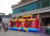 Double Lane Commercial Inflatable Slide Obstacle And Playground Inside