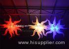 Sea Urchin Fish Shaped InflatableLED Balloon Large Colorful For Ceiling Decoration