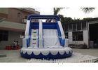 Small Wavy Commercial Grade Inflatable Water Slide For Resident