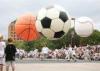PVC Football / Basketball Inflatable Helium Balloons For Event 10 Feet Size