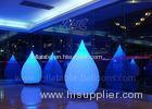 1.5m Lighting Inflatable Balloon Water Drop 210D Polyester Cloth For Decoration